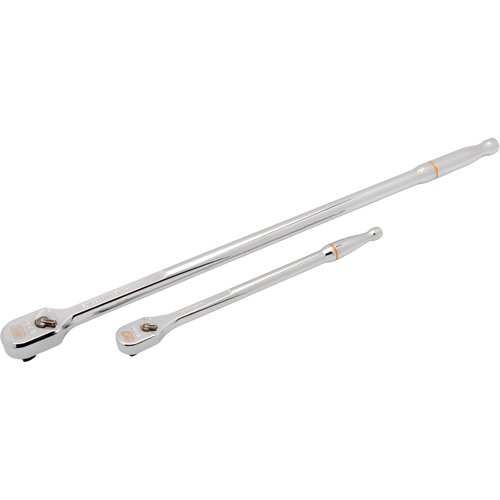1/4" & 3/8" Drive 120XP Extra Long Handle Full Polish Teardrop Ratchet Set Stor-it Systems
