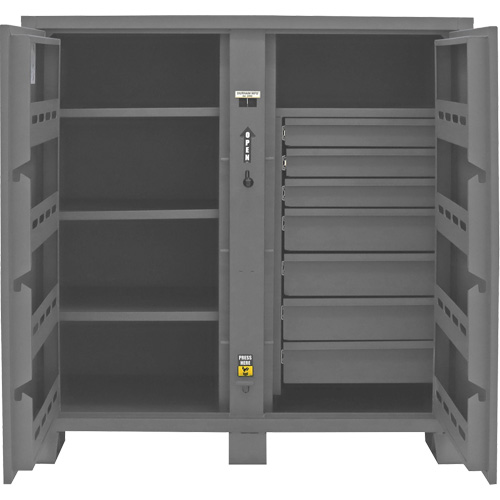Jobsite Storage Cabinet, Steel, 59 Cubic Feet, Grey Stor-it Systems