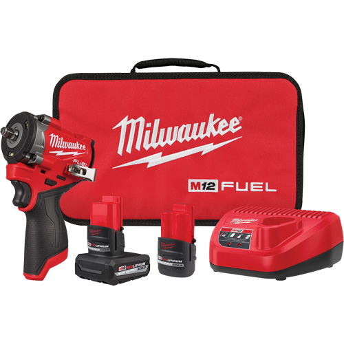 Fuel Stubby Impact Wrench Kit, 12 V, 3/8" Socket Stor-it Systems