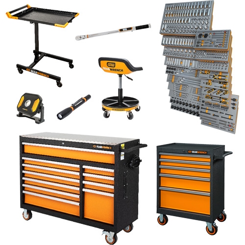 Jeu d'outils pour maître m&eacute;canicien MEGAMOD dans des plateaux en mousse modulaire de premi&egrave;re qualit&eacute; avec rangement d'outils, 1024 morceaux Stor-it Systems