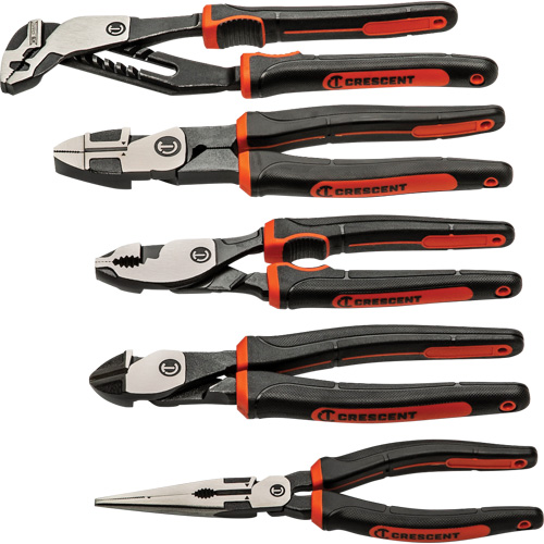 Z2 Mixed Dual Material Plier Set, 5 Pieces Stor-it Systems