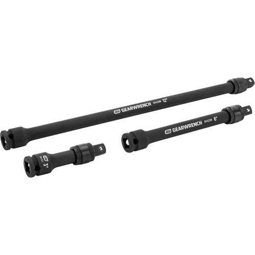 3-Piece Impact Locking Extension Set, 3/8" Drive, Manganese Phosphate Finish, 3 Pcs Stor-it Systems