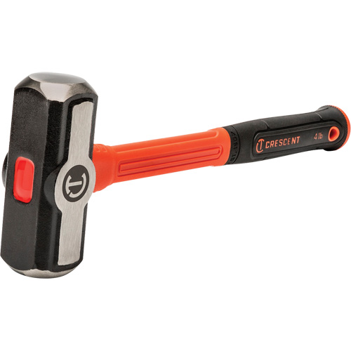 Fiberglass Engineer Hammer, 4 lbs Head Weight, 14" L Stor-it Systems