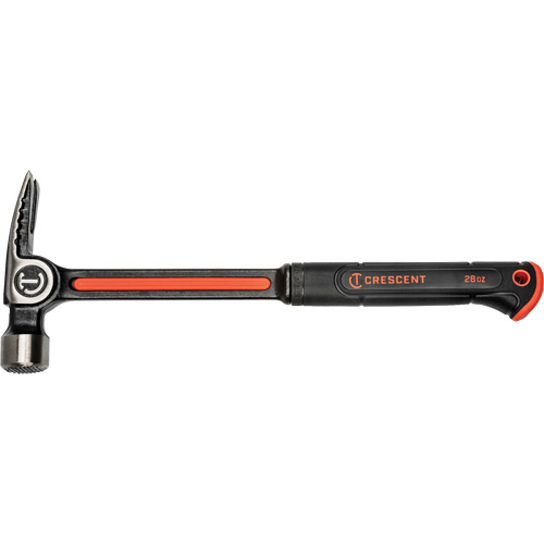 Milled-Face Framing Hammer, 28 oz., Solid Steel Handle, 16" L Stor-it Systems