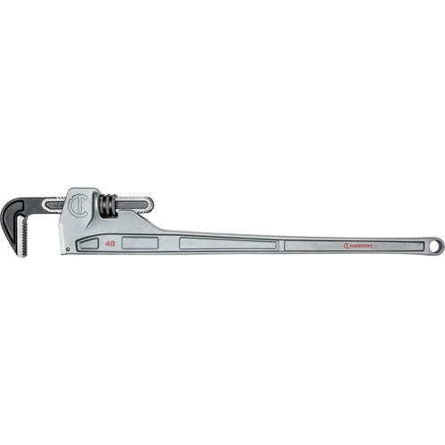 Pipe Wrench, 6" Jaw Capacity, 48" Long, Powder Coated Finish, Non-Ergonomic Handle Stor-it Systems