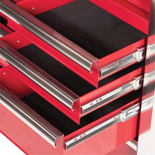 PRC4211 Armoire roulante de s&eacute;rie Pro, 11 tiroirs, 42" la x 18" p x Rouge Stor-it Systems