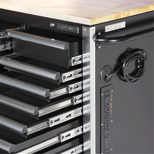 HDRC7220 Armoire mobile de s&eacute;rie HD, 20 tiroirs, 72" la x 24" p x 42-3/10" h, Noir Stor-it Systems