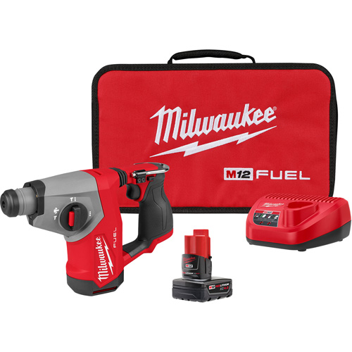 M12 FUEL 5/8” SDS Plus Rotary Hammer Kit, 12 V, 5/8", 1214 RPM Stor-it Systems