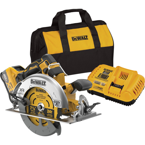 MAX* XR&reg; Brushless Cordless Circular Saw Kit with XR POWERPACK, 7-1/4", 20 V Stor-it Systems