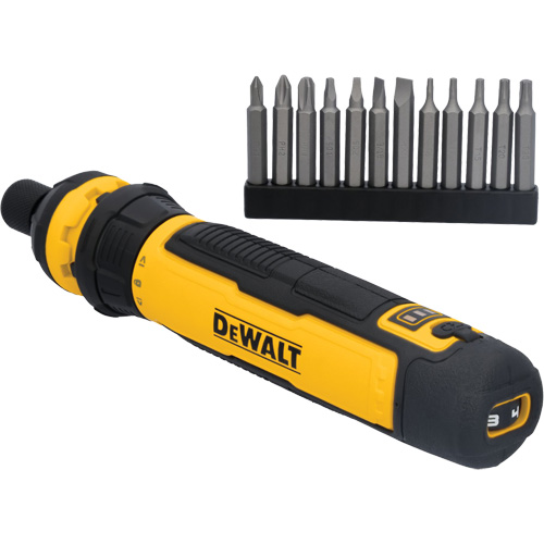 Jeu de tournevis sans fil de 14 morceaux avec commande FLEXDRIVE, 4 V, 44 lb-po/5 Nm couple max. Stor-it Systems