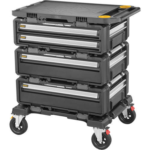 Poste de travail modulaire 5-en-1 TOUGHSYSTEM 2.0 DXL, 34" x 25-4/5" x 39", Noir/Jaune Stor-it Systems