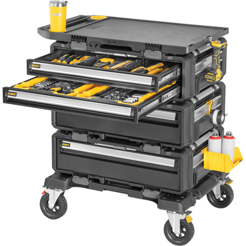 Poste de travail modulaire 5-en-1 TOUGHSYSTEM 2.0 DXL, 34" x 25-4/5" x 39", Noir/Jaune Stor-it Systems