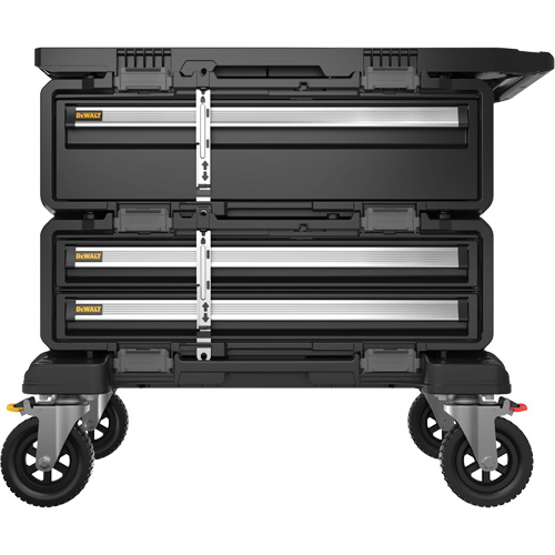 Poste de travail modulaire 4-en-1 TOUGHSYSTEM 2.0 DXL, 34" x 25-4/5" x 30", Noir/Jaune Stor-it Systems