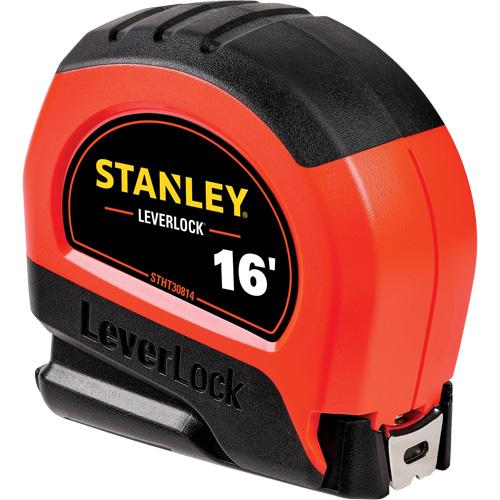 High-Visibility LEVERLOCK&reg; Tape Measure, 16', Imperial Graduations Stor-it Systems