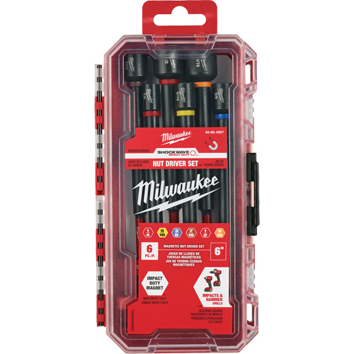 SHOCKWAVE Impact Duty 6" Nut Driver Set, 6 Pcs., Magnetic Stor-it Systems