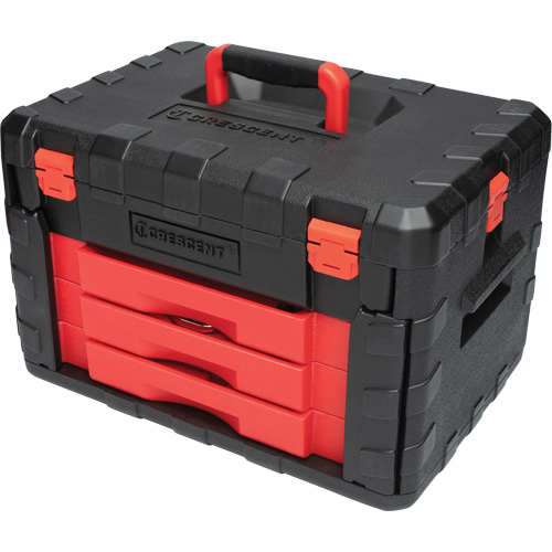 1/4", 3/8" & 1/2" Mechanics Hand Tool Set with 3-Drawer Storage Case Stor-it Systems