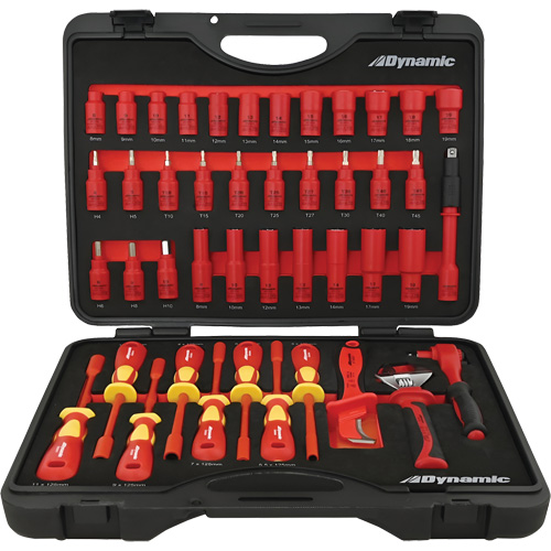 Insulated Socket & Tool Set, 44 Pcs Stor-it Systems