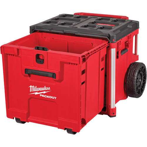 PACKOUT Rolling Drawer Tool Box, 19" x 24" x 20", Black/Red Stor-it Systems