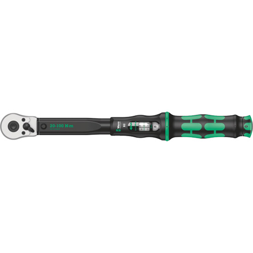 Cl&eacute; dynamom&eacute;trique Click-Torque B2 avec cliquet r&eacute;versible, &agrave; cliquer, Entraînement 3/8" carr&eacute;, 20 - 100 Nm Stor-it Systems