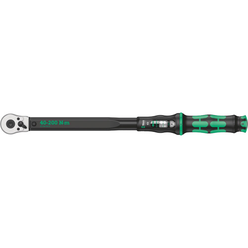 Cl&eacute; dynamom&eacute;trique Click-Torque C3 avec cliquet r&eacute;versible, &agrave; cliquer, Entraînement 1/2" carr&eacute;, 40 - 200 Nm Stor-it Systems