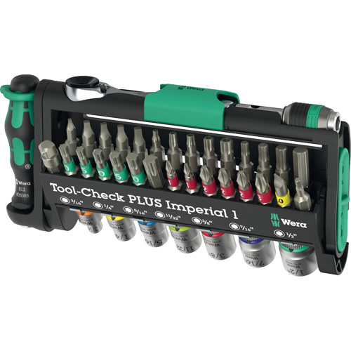 Ensemble d'outils en mesures imp&eacute;riales 1 Tool-Check PLUS, 39 Mcx, Prise de 1/4" Stor-it Systems
