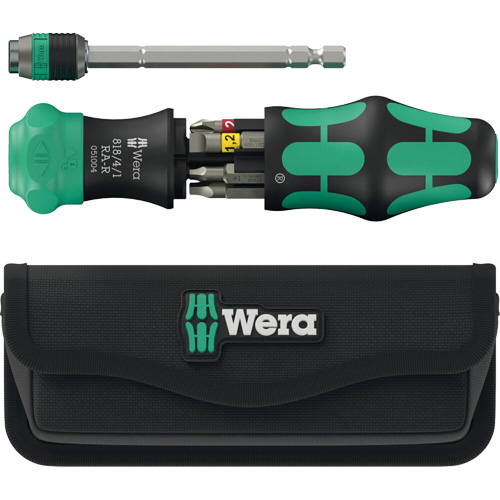 Tournevis &agrave; cliquet Kraftform Kompakt 26 RA-R avec pochette, Prise Plastique Stor-it Systems