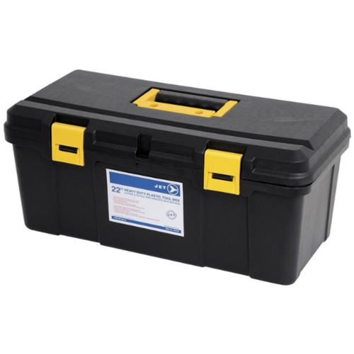 Coffre &agrave; outils portatif en plastique JPTB-22, 22" la x 10-1/4" p x 9-1/2" h, Noir Stor-it Systems