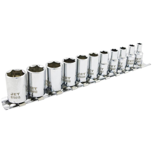 Jeu de douilles m&eacute;triques &agrave; 6 pans SS1411M-6, 11 Mcx, Prise de 1/4" Stor-it Systems