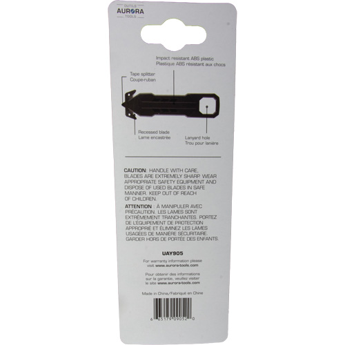 Disposable Safety Knife , Stainless Steel, Plastic Handle Stor-it Systems