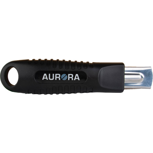 Standard-Duty Retractable Safety Knife, Stainless Steel, Rubber Handle Stor-it Systems