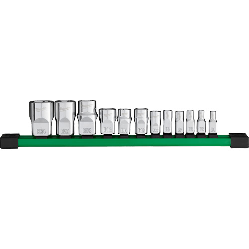 Jeu de douilles, Torx, Prise 1/4"/1/2"/3/8", 12 mr Stor-it Systems