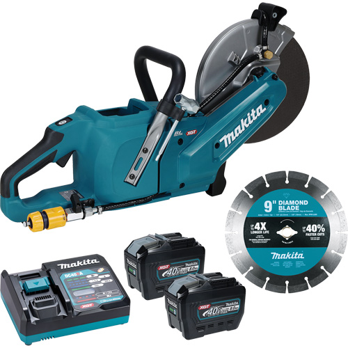 40Vmax XGT Brushless Power Cutter with 8.0Ah Batteries Kit, 9", 40 V Stor-it Systems