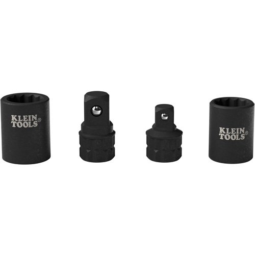 4-Piece KNECT Socket Wrench Adapter Set, Impact, 1/2"/3/8" Drive, 1/2"/3/8" Socket, 0.98" L, Ball Stor-it Systems