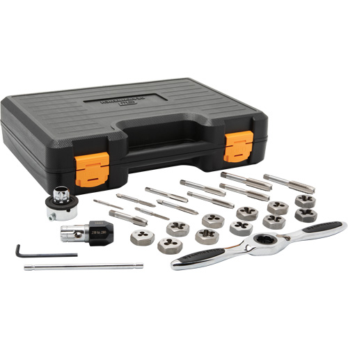 Jeu de tarauds et fili&egrave;res &agrave; cliquet m&eacute;triques, 27 Morcea Stor-it Systems