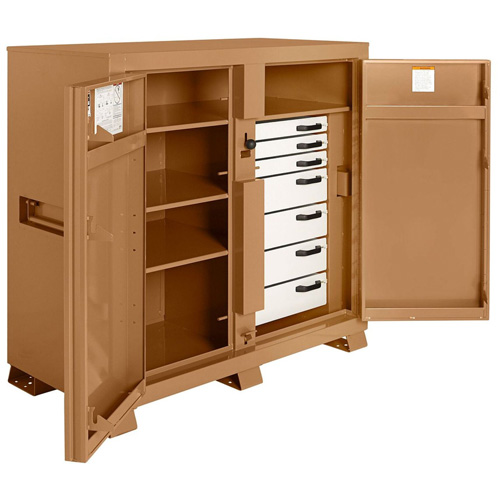 Armoire de chantier mod&egrave;le 112 avec cadenas, Acier, 54,9 pi³, Havane Stor-it Systems