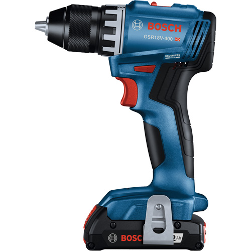 Compact Brushless Drill/Driver Kit, Lithium-Ion, 18 V, 1/2" Chuck, 400 in-lbs. Torque Stor-it Systems