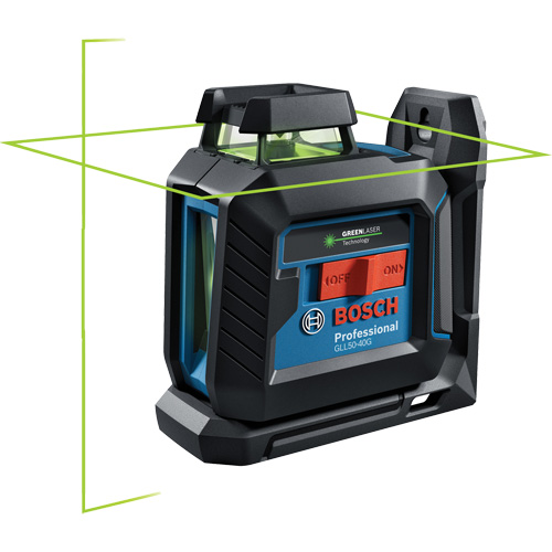 Laser &agrave; lignes crois&eacute;es 360° auto-nivelant &agrave; faisceau vert Stor-it Systems