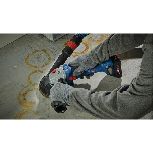 Brushless Angle Grinder with Slide Switch, 4-1/2" Wheel, 18 V Stor-it Systems