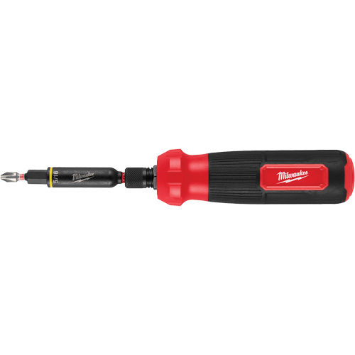 Tournevis multi-usage 8-en-1 avec embouts et tourne-&eacute;crous &agrave; chocs SHOCKWAVE, 8-1/3" lo, Prise Coussin&eacute;e Stor-it Systems