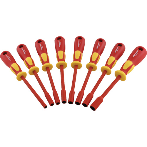 Metric Insulated Nut Driver Set, 1000 V, 8 Pcs Stor-it Systems