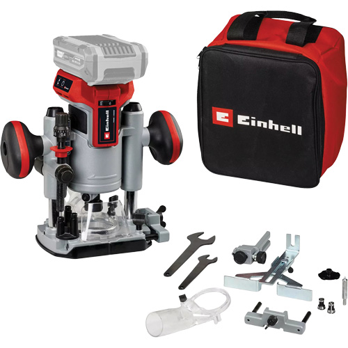 Professional Cordless Compact Router with Fixed Base & Plunge Base (Tool Only) Stor-it Systems