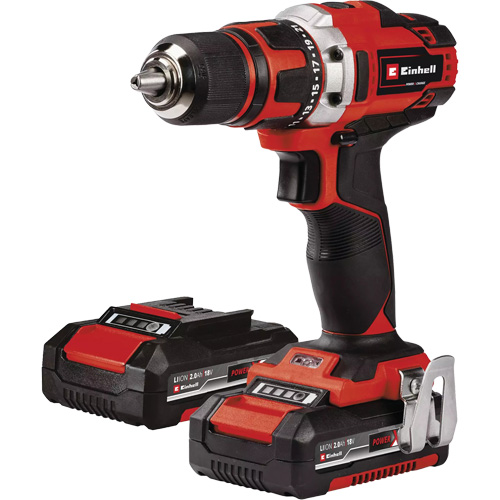 Ensemble perceuse sans fil, Lithium-ion, 18 V, Mandrin 1/2", Couple 354 lb-po Stor-it Systems