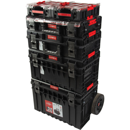 Ensemble de d&eacute;part roulant de coffres &agrave; outils Arx de 5 morceaux, 25-1/5" x 19" x 54-3/5", Noir Stor-it Systems
