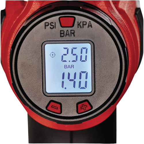 Gonfleur motoris&eacute; sans fil &agrave; haute pression CE-CC 18 Li 18 V avec jauge num&eacute;rique (outil seulement) Stor-it Systems