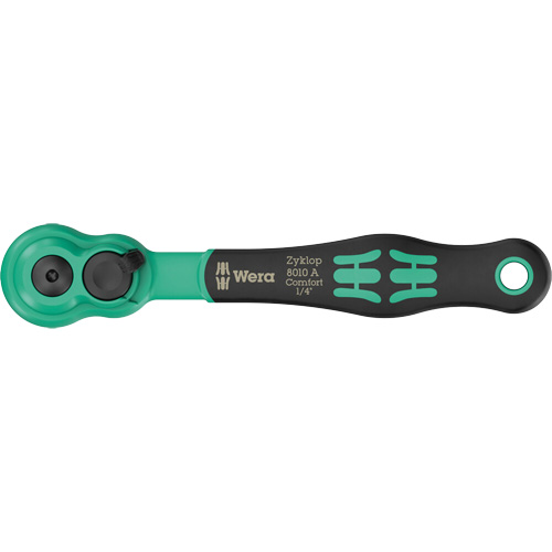 Cl&eacute; &agrave; cliquet Zyklop Comfort avec levier dinversion, Prise de 1/4", Poign&eacute;e Ergonomique Stor-it Systems