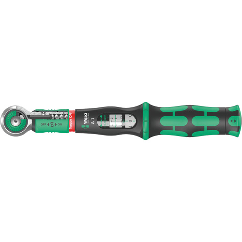 Cl&eacute; dynamom&eacute;trique Safe-Torque A 1, &agrave; cliquer, Entraînement 1/4" carr&eacute;, 2 - 9 lb-pi Stor-it Systems