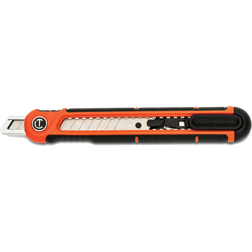 9mm Snap Off Blade Retractable Knife, Steel, Plastic Handle Stor-it Systems