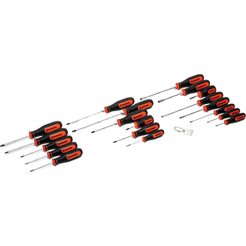 Dual Material Screwdriver Set, 20 Pcs. Stor-it Systems