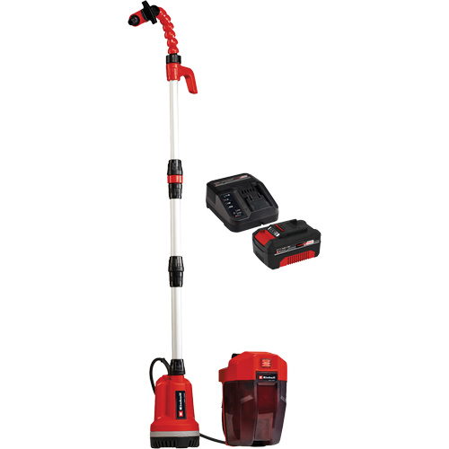 Cordless Clean Water Rain Barrel Pump with 4Ah Battery & Charger Starter Kit, 18 V, 792.5 GPH Stor-it Systems