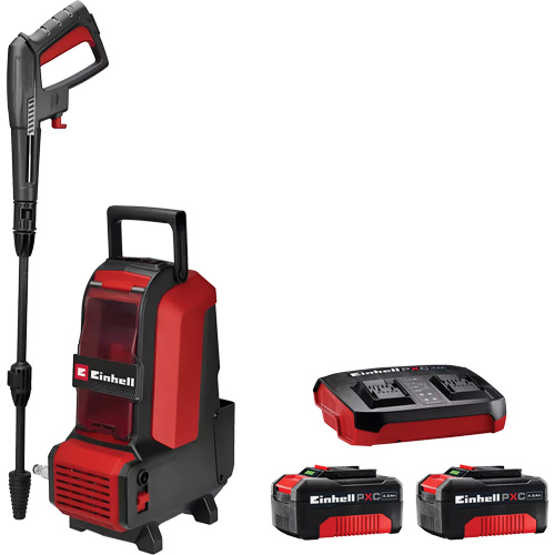 Cordless High Pressure Cleaner with 4Ah PXC Battery & Charger Starter Kit, Battery Powered, 1522 PSI, 1.23 GPM Stor-it Systems